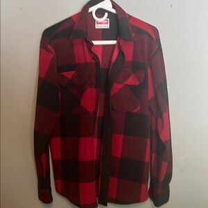 Vintage Wrangler Buffalo Check Flannel SZ Small Classic Casual Western Work